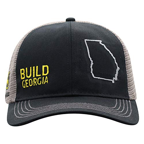 Casquette John Deere noire et grise au design Build State Pride style trucker