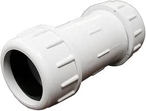 Jones Stephens C12200 2 PVC IPS Compression Coupling - White