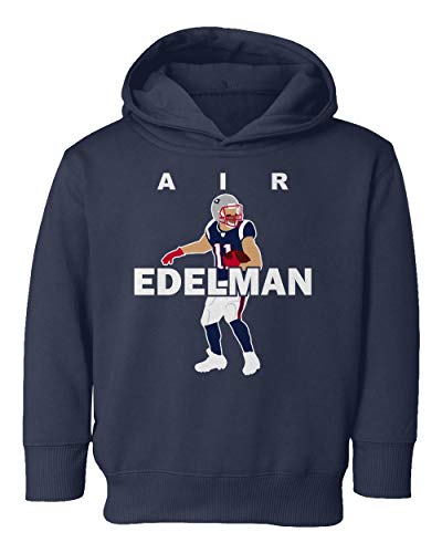 Baku Apparel New England AIR Edelman Football Little Kids Girls Boys Toddler Hooded Sweatshirt (Navy, 4T)