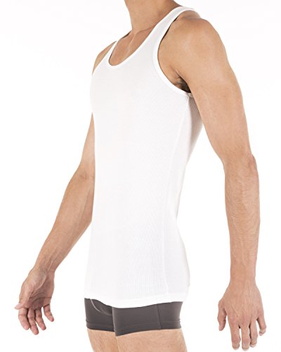 Tommy Hilfiger Men's Undershirts 3 Pack Cotton Classics A Shirt, White, Large