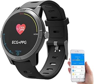 Newgen Medicals Smartwatch EKG: Fitness-Uhr mit Bluetooth, Herzfrequenz- und EKG-Anzeige, App, IP67 (Fitness Uhr mit EKG Funktion, Smartwatch mit EKG Funktion, Blutdruckmesser)