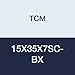 TCM 15X35X7SC-BX NBR (Buna Rubber)/Carbon Steel Oil Seal, SC Type, 0.591" x 1.378" x 0.276"