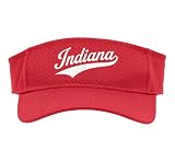 Indiana Varsity College Sport Sun Visor, Adult, One Size, Red