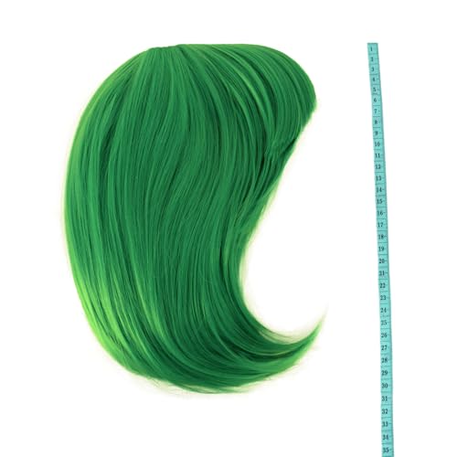 mapofbeauty 12 inch30 cm fashion lady short straight flat bangs bob wig green