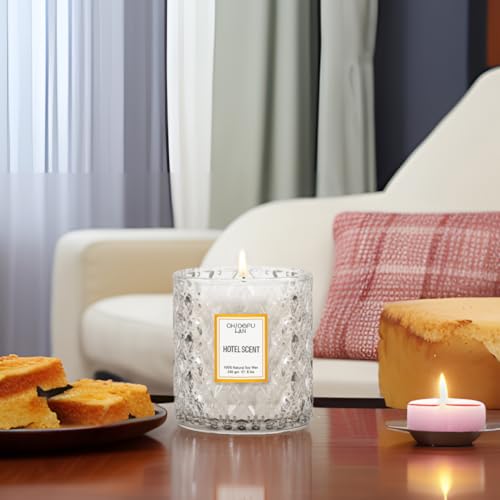 Hotel Scented Candle Natural Essential Oil, Luxury Scented Soy Jar Candle Gifts, Highly Scented, 8.1oz, Unique Blend to Promote Sleep & Relieve Stress - Image 5