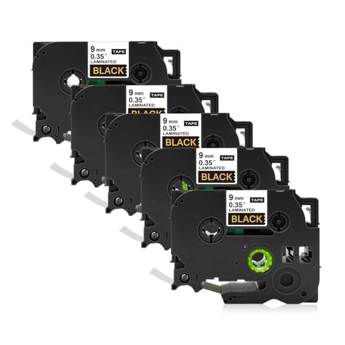 Flowerty �݊� �u���U�[�H�� TZe-324 ���n������ 5�Z�b�g 9mm�� ����8m �s�[�^�b�` P-touch �ėp �e�[�v�J�[�g���b�W