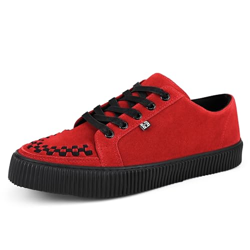 T.U.K. Ribbed Sole Creeper Sneaker - Mens and Womens Fashion Trainers - Skate, Punk, Rock and Goth Shoes in Leather, Suede and Canvas3