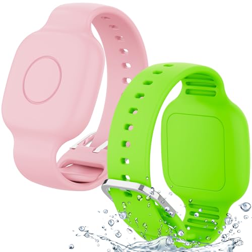 SkyArmor Wasserdichtes Silikon-Armband für Tile Mate 2024/2022, versteckte GPS-Tracker-Halterung für Kinder, Jugendliche und ältere Menschen, verstellbares Anti-Verlust-Armband, langlebig, leicht
