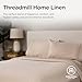 Threadmill Supima King Size Sheets, 1000 Thread Count, 4 Piece American Luxury Bed Sheets for King Mattress, 5 Star Hotel Quality Cotton Sheets with Elasticized Extra Deep Pocket, Beige