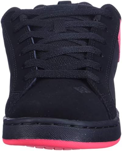 DC womens Court Graffik Skate Shoe, Black/Hot Pink, 8 US | Image 1