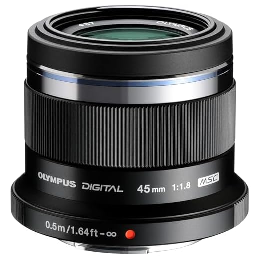Olympus M.Zuiko Digital 45mm F1.8 Objektiv, lichtstarke Festbrennweite, geeignet für alle MFT-Kameras (Olympus OM-D & PEN Modelle, Panasonic G-Serie), schwarz