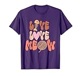 Live Love Meow, Funny Cat Tee, Kitten Mom, Siamese Mama Meme T-Shirt