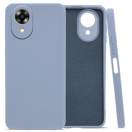 Image of Jkobi Back Cover Case for Oppo A17K (Matte Finish Silicone with Inside Fiber Cloth |Light Blue)