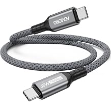 USB C to USB C Data Cable 1.5ft Short, USB 3.2 Gen 2 10Gbps High Speed Data Transfer & 65W Charging USB-C to Type-C Cord for iPhone 15/16/17 Pro Max Galaxy S23/S24/S25 Ultra External SSD to Laptop
