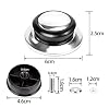 Feilguee 2 PCS Pot Lid Top Replacement Knob -Heat Resistant, Universal Kitchen Cookware Lids Knob,Replacement Holding Handle Knobs for Casserole Kettle Cover Glass Saucepan Lid #1