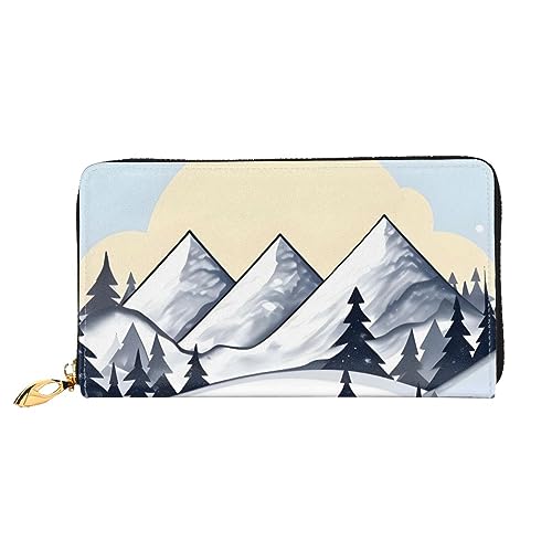 Portefeuille femme long fermeture éclair noir durable avec fentes pour cartes crédit