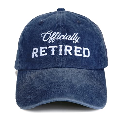 Image of Officially Retired Hat for Men Women Ritirement Gift, Embroidered Not My Problem Anymore Baseball Cap