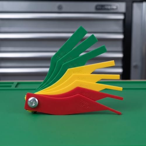 Juego de 5 medidores de espesor para pastillas de freno miniatura 5