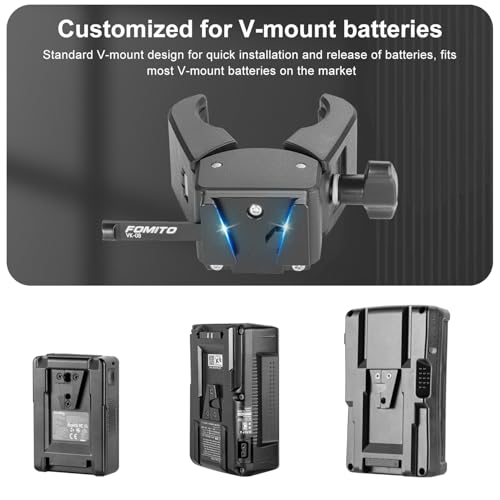 Fomito V-Mount Battery Clamp, Quick Release Plate for Sony BP Battery, Professional Camera Mount - image 4