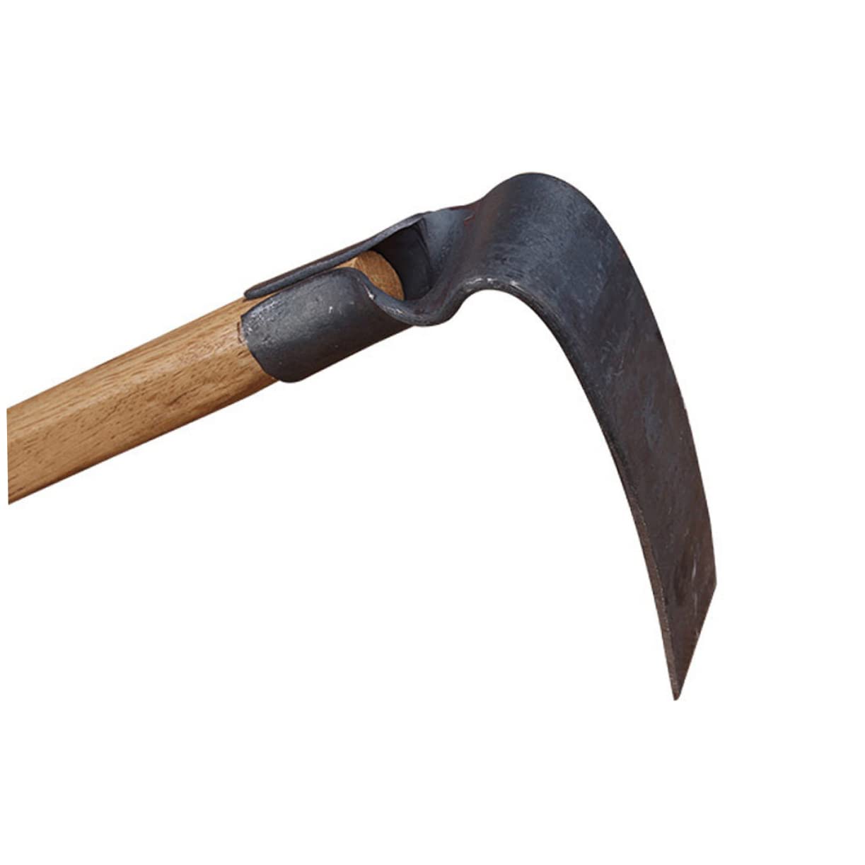 TOYANDONA Azada para Desherbar y Excavar Pequeña Mango de Madera Ergonómico de Acero Herramienta Práctica para Jardinería y Agricultura en Exteriores y Huertos
