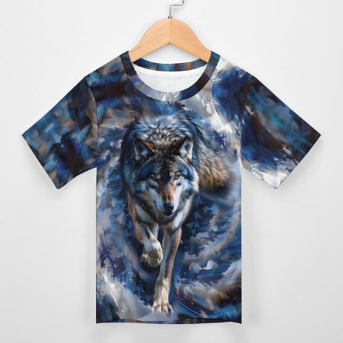 Boys Girls Kids T Shirt Cat Print Tees Animal Graphic Clothes Short Sleeve Tees3