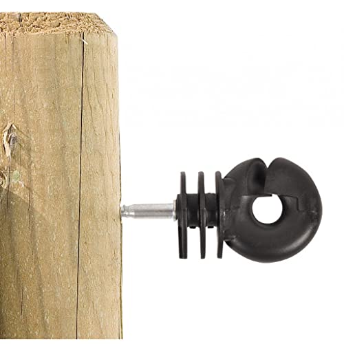 Aislador de anillo Gallagher para postes de madera con tornillo resistente en pack de 25 unidades 8