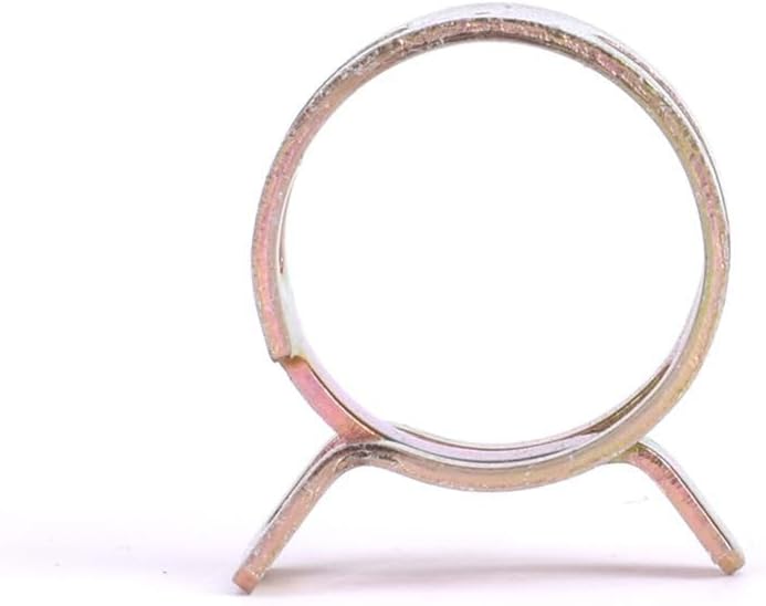 10Pcs Manganese Steel Spring Hose Clamps - 4mm to 22mm Adjustable Pipe Hoops for Secure Connections