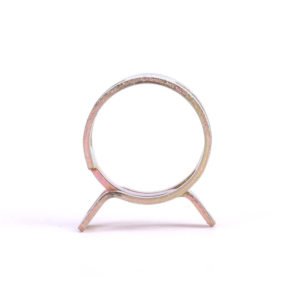 10 pezzi 65MN acciaio al manganese zincato fascetta stringitubo a molla diametro interno 4 mm-22 mm forza bruta fibbia elastica in acciaio tubo cerchio, 20 mm 100 pezzi