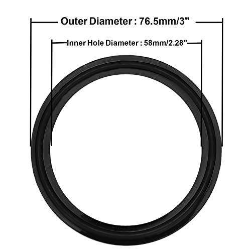 Image of DERNORD 2.5 inch Tri Clamp EPDM Sanitary Gasket Fits Tri-Clover Type Ferrule (Pack of 10)