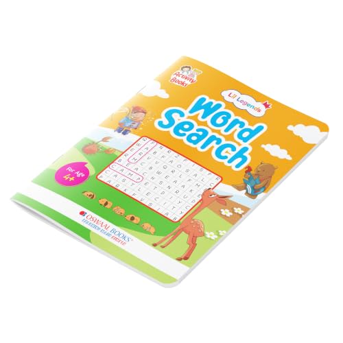 Image of Oswaal Lil Legends Interactive Learning Activity Books, Set of 2 for Kids Age 4+ Years | Spot the Difference and Word Search Puzzles | Brain Games to Boost Vocabulary and Observation