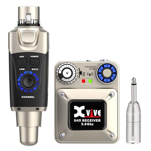 【超美品】 Xvive U4 MONITOR Wireless System Xvive Sistema de monitor intra-auricular sem fio U45 - 5,8 GHz
