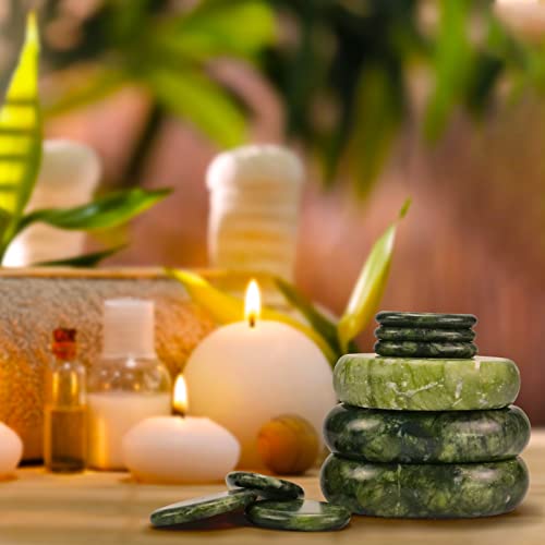 Windfulogo 16Pcs Large Hot Massage Stones Set Natural Green Jade Heated Warmer Stone For Spa Massage 776834 #TOP4