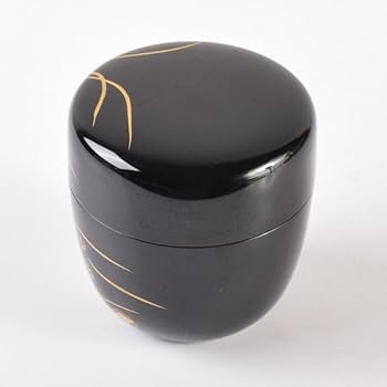 Amazon.co.jp: 茶道具 大内塗 岡田忠亮作 金蒔絵花文 棗 共箱
