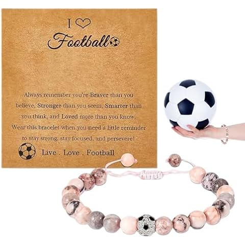 Vellivar Pink Football Bracelet for Girls Cover