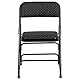Flash Furniture 4er Set gepolsterter Klappstuhl Stoff schwarz Gemustert