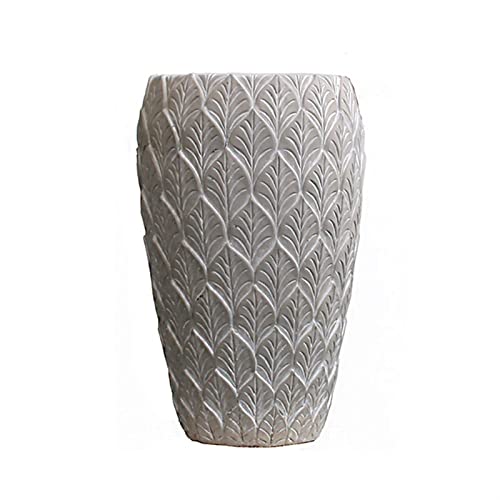 Macetero Maceta decorativa en relieve, jardinera de piso de cemento, jardinera alta de servicio pesado, jardinera de interior/exterior, for todas las plantas de la casa, flores, hierbas Maceta de flor