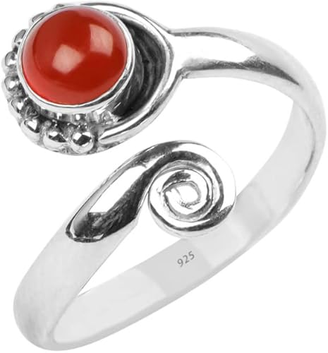 Miniatura 32 de Anillo de dedo del pie de piedra preciosa de plata de ley 925, joyería para el cuerpo, anillo de dedo del pie de la mano de la mano de la piedra