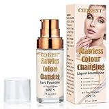 Flawless Finish Foundation, Colour Changing Foundation, All-Day Flawless Foundation Makeup, Covering Imperfections Liquid Complete Foundation, Suitable for ALL Skin Types