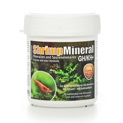 SaltyShrimp Shrimp Mineral GH/KH+ | 100g – Mineralsalz. Speziell für Haltung & Zucht von Garnelen entwickelt. Für neutrales Aquariumwasser & Remineralisierung