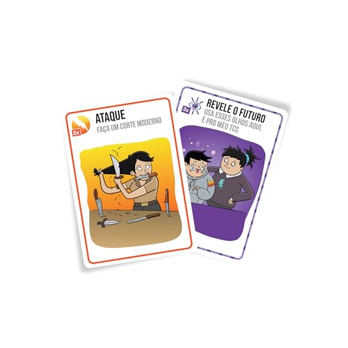 Galápagos, Exploding Kittens: Bem vs Mal, Jogo de Cartas para Amigos, 2 a 5 jogadores, 15 minutos po