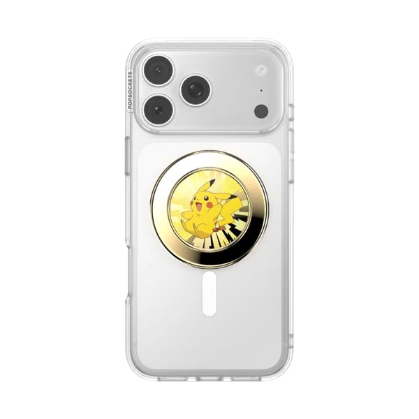 Image of PopSockets Phone Grip for MagSafe, Magnetic Holder- Pikachu Spark