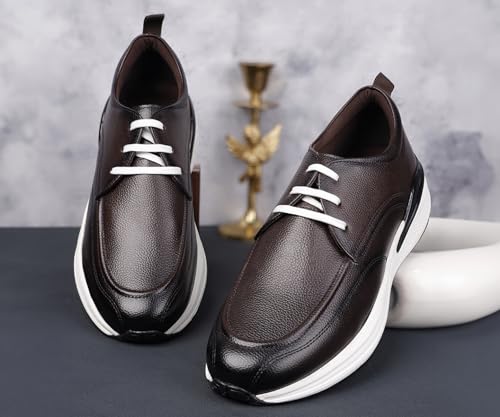 Image of LOUIS STITCH Men's Sneakers Shoes Casual Sneaker for Men Patina Finish Cushion Sole Breathable Inner (SNK-NDUS)