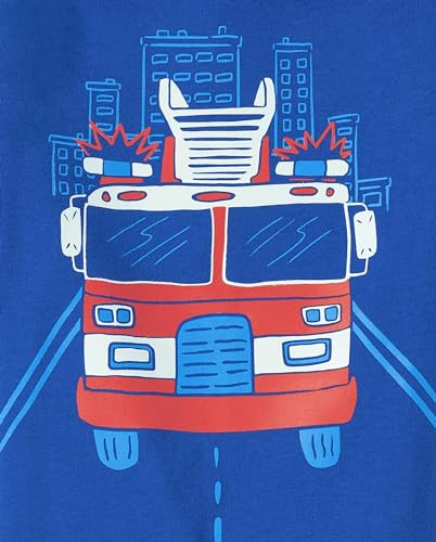 The Children's Place Baby and Toddler Boys' Vehicle Short Sleeve Graphic T-Shirts, Multipack3