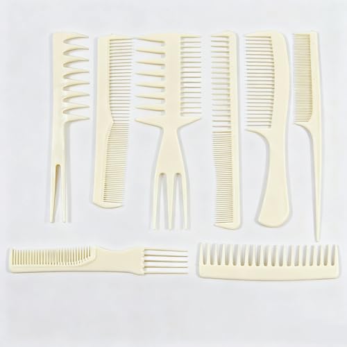 Set profesional de 8 peines para peinar y estilizar cabello miniatura 1