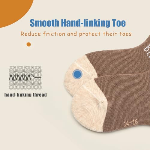 Boys Cotton Crew Socks Kids Seamless Socks Colorful Cartoon Quarter Socks for Boys 6 Pack4