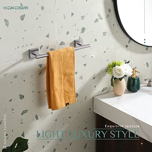Image of KOKOSIRI Towel Holder 12 Inch Bathroom Hand Towel Bar for Bath Kitchen Toilet Brushed Nickel Stainless Steel B4005BR-L12