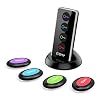 Key Finder, Esky 80dB RF Item Locator with 131ft Working Range, Wireless Key Tracker with 1 Transmitter and 4 Receivers…