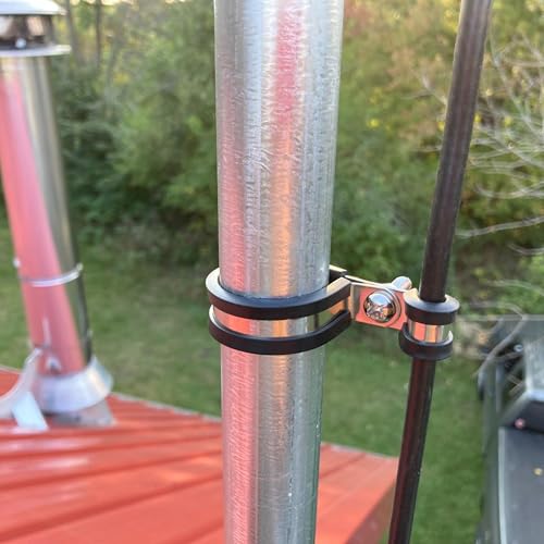 Image of 6Pcs P Clamps Rubber Insulated Clips For UTV Windshield Wire, 1.73 inch (44mm) Quick Connect Holder Bracket For Roll Cage Conduit Pipe Bar Strap Hose Tools Mounting Hardware Cable Wiring Tube Cord Tubing