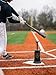 The Baseball Club Tee Popper Batting Tee for Solo Hitting Practice Baseball and Softball Training Includes 1 Tee Popper and 1 Wiffle Ball