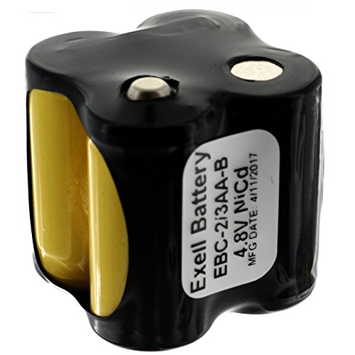 Exell Custom 4.8V 400 mAh 4x2/3AA batería recargable miniatura 1
